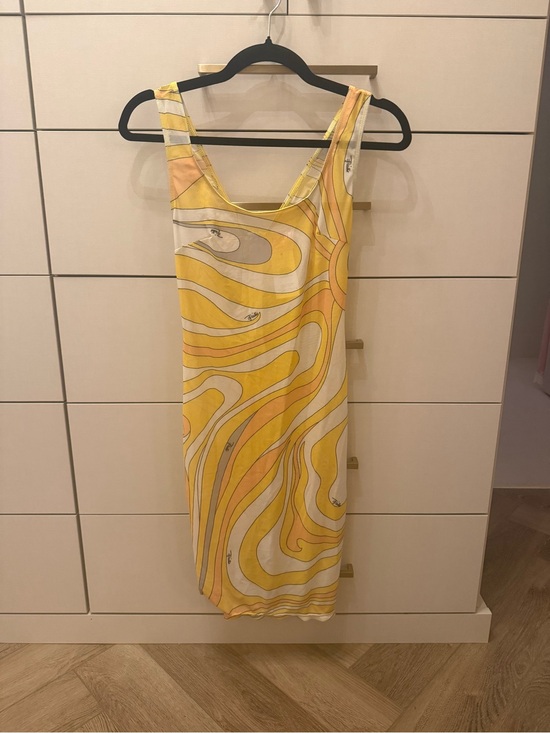 Emilio Pucci Dresses & Skirts - Emilio Pucci Yellow Orange Swirl Mini Dress